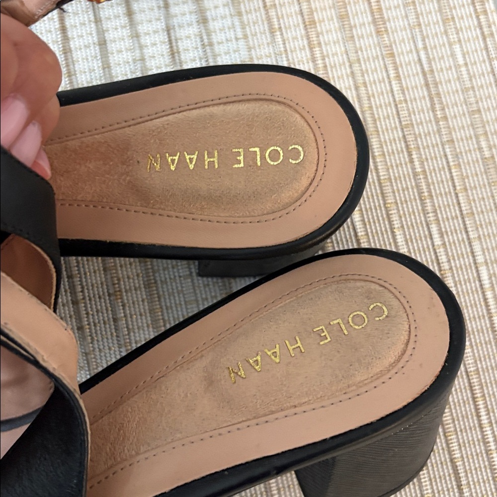 Cole Haan Elegant Black Slingback Heels - Picture 4 of 4